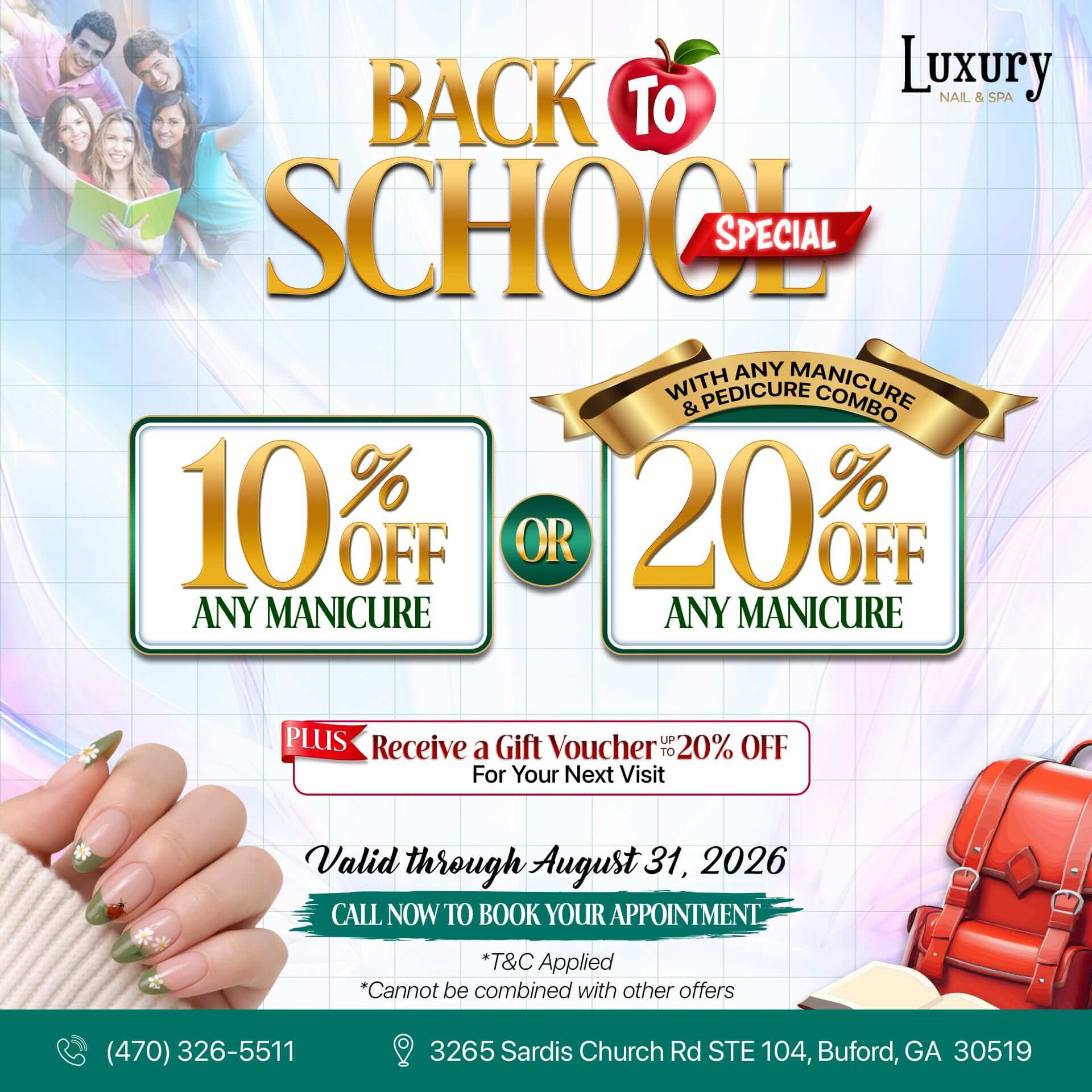 🌟 Luxury Nail & Spa - Promotion 🌟